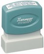 Xstamper Pre-Inked Stamp 1/2" x 1-5/8" This size is great for small return address.  This model is the same size as our stock stamps.