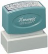 Xstamper Pre-Inked Stamp 1" x 2" This size stamp is good for bank endorsement, larger address stamps, or message stamps.